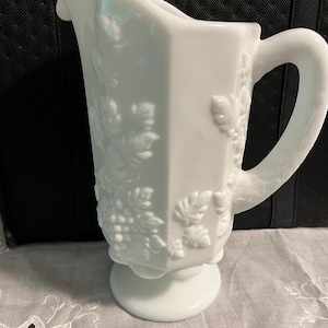 Vintage Westmoreland Milk Glass Pitcher
