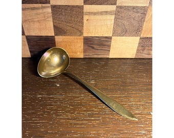 Vintage Dirigold Dirilyte Goldware Soup Ladle
