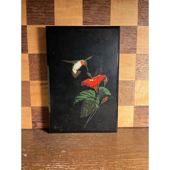 Otigiri Japan Lacquer Hummingbird Address Book - Etsy