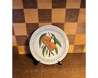 Marmalade Apricot Round French Tile, Chip on back