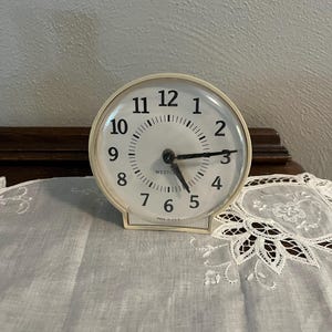 Vintage Westclox Wind Up Alarm Clock, some scratches on face