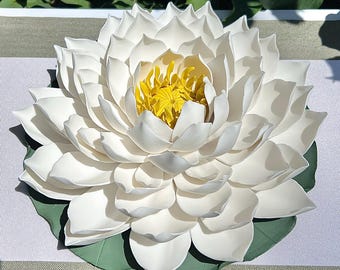 Handmade Ceramic Lotus with Yellow Stamen Incense Holder: Yoga Altar Centerpiece for Mindful Meditation