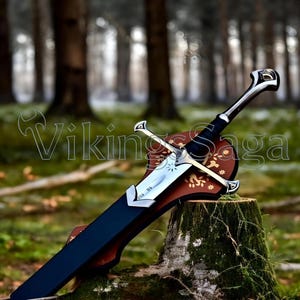 Steel Sword Luxury Handcrafted Sword Unique Gift for Men Fathers or Anniversary Celebration monogram sword of elven