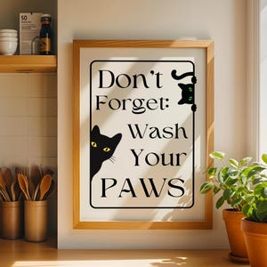 Was je poten kattenprint: grappige badkamermuurkunst