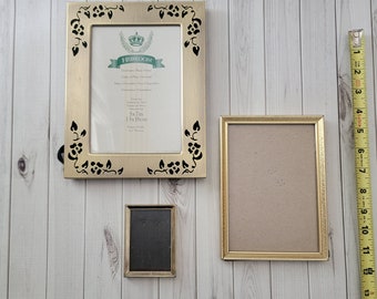 Set of 3 Vintage Brass Frames