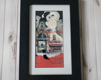 Framed French Vintage Style Art Print