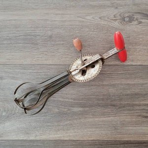 Egg Beater Vintage Industrial Decor Retro Midcentury Kitchen Decor