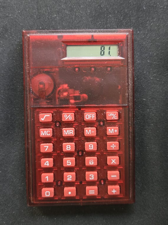 Leopard Print Wallet with Calculator Large Vintag… - image 4