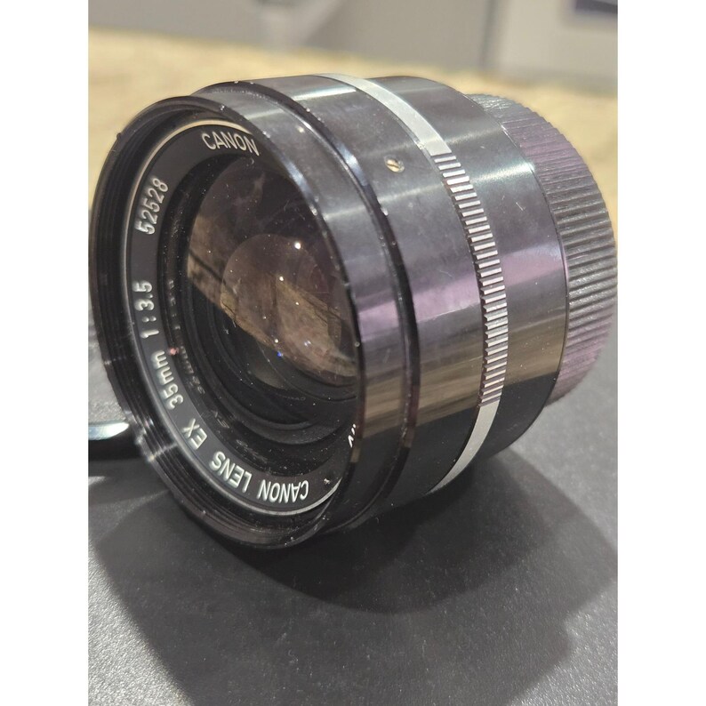 Vintage Canon EX 35mm F/3.5 Lens – Made in Japan, Includes Caps image 8