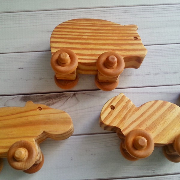 Animals on Wheels Etsy