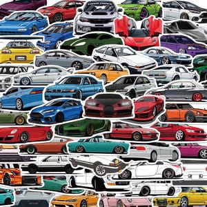 100 kreativa JDM-bilklistermärken – Sport- och superbilsvinyldekaler för bilälskare