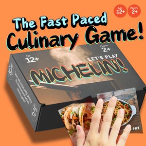 Jeu de cartes de cuisine amusant | Jeu de société de recettes | Multijoueur | Jeu de cuisine Michelin pour adultes et adolescents | Cadeau d'anniversaire pour un ami | Pendaison de crémaillère |
