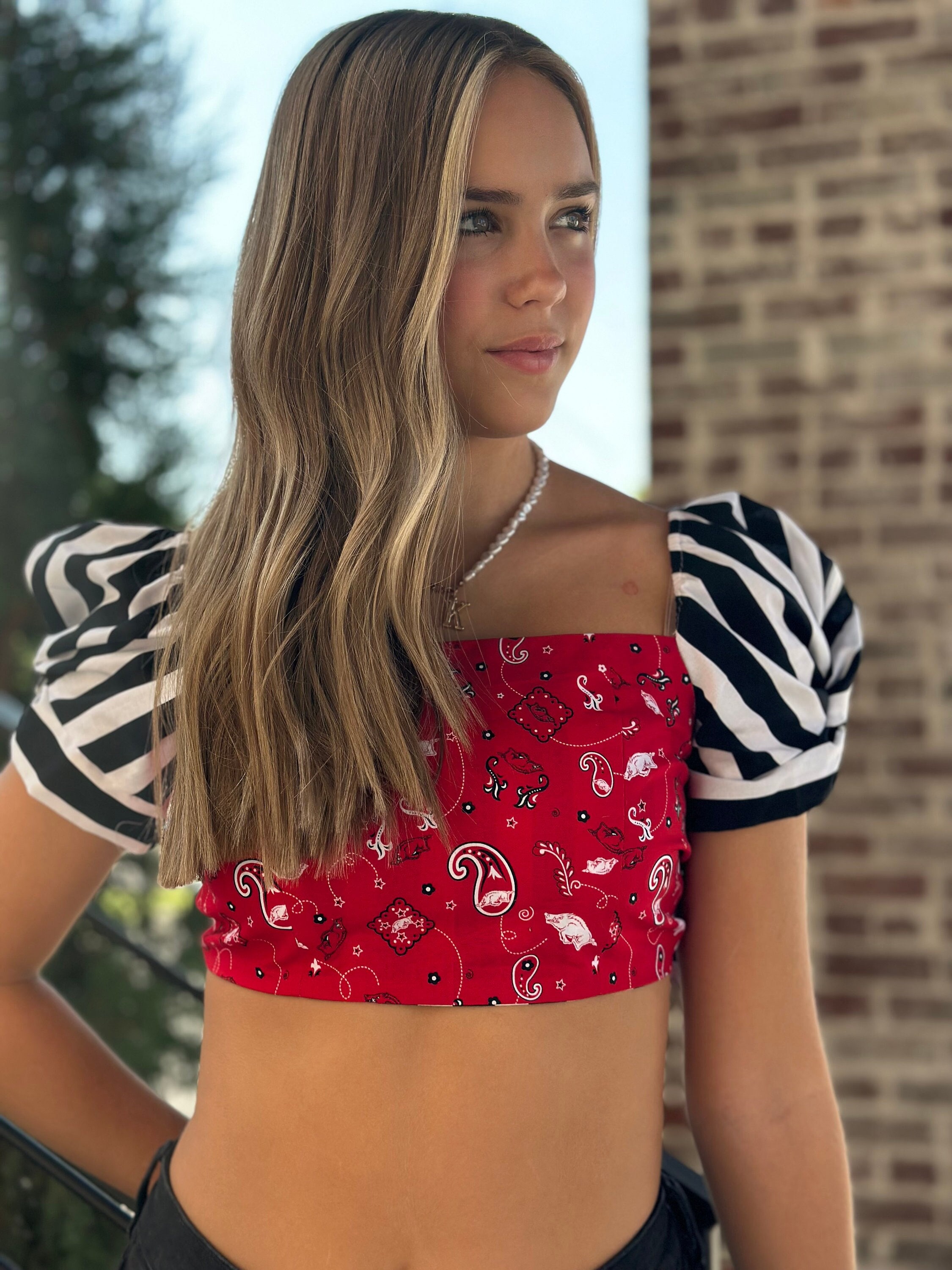 What Is Razorback Top Razorback Tie Back Crop Top - Etsy
