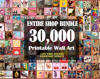 ENTIRE STORE SALE 30k Mega Bundle Wall Art,Maximalist Home Decor, Trendy Prints,Trendy Aesthetic Prints,Digital Downlods