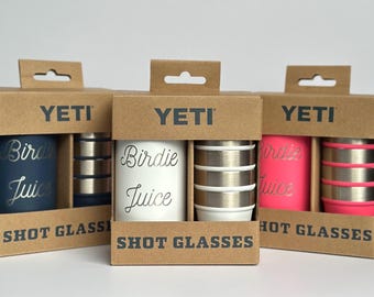 Custom Laser Engraved YETI Shot Glasses | Personalized Gift