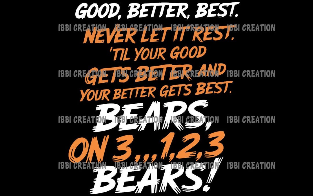 Good Better Best Bears SVG | Motivational Sports Quote Design | Shirt ...