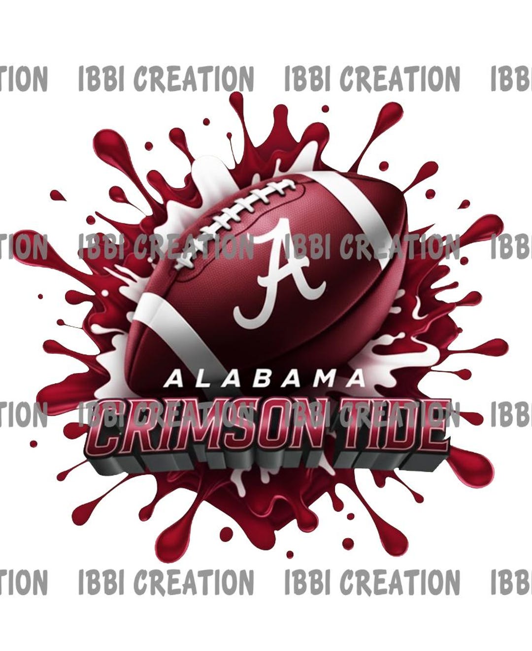 Red Splatter Football Blood Red Sports Splatter PNG - Deep Maroon Football Game Day Digital ...