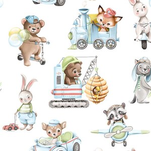 Tessuto stampato di alta qualità in 100% cotone, raso, cucito fai da te, biancheria per bambini, trapuntatura, abbigliamento per bambini, tessuti per la casa - Little Boy 3