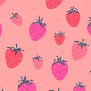 Premium bedruckter 100% Baumwollstoff, Satin, genäht, Babybettwäsche, Quilten, Kinderbekleidung, Heimtextilien - Fruits Seamless 2 Tkanina