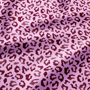 Pink, Animal Printed Softshell Fabric by the Yard for Outdoor Gear, Winter Coats, Dog Coats, Hiking Trousers and Kids Jackets