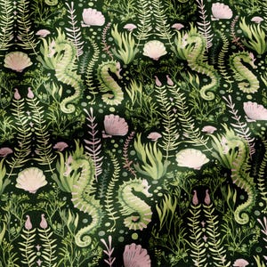 Green Dark Academia Windproof Softshell Fabric by the Yard for Baby Rainwear, Outdoor Gear, Winter Coats, Dog Coats and Hiking Trousers