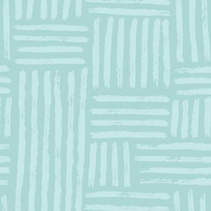 May include: A seamless pattern of white brushstrokes on a light blue background. The brushstrokes are arranged in a grid pattern, creating a woven or checkered effect.