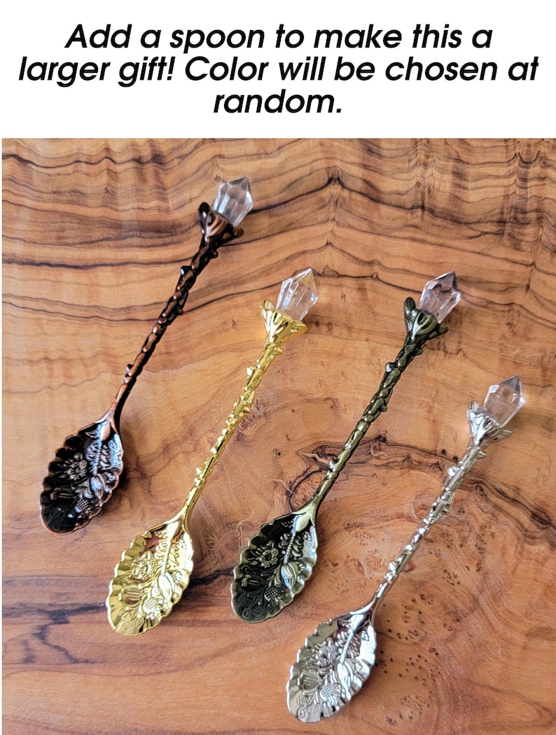 WITCHY MYSTERY SCOOP-Romantic Goth, Crowcore Grab Bag-Trinkets, Beads, Charms, Chip Jars, Tumbled Stones, Pendants -Party Favors, Gift Idea image 7