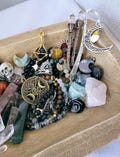 Witchy Crystal Confetti - Mystery Scoop with Raw Stones, Tumbled Crystals, Trinkets, Jewelry, Carved Shapes, Bars & Slabs
