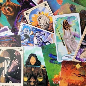 Mystery Tarot & Oracle Cards - Random Assortment of Cards for Magpie Decks, No Duplicates - for Guidance, Inspiration, Art Projects