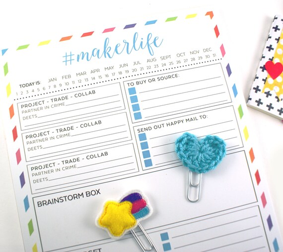 Small business makerlife project notepad Maker & shop owner Etsy