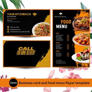 Dinner Specials Flyer, Dessert Flyer, Abendmenü-Angebote Flyer, Flyer Small Business Flyer Vorlage, Gastro-Flyer, Canva Editierbar