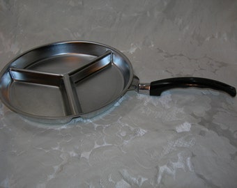 Vintage Everedy Aluminum 3 Compartimento Pan condición no utilizada