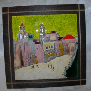 Caesaria Glazed Tile Jerusalem Handmade by Touch Wood L.T.D. Israel  Gift Wrapped Free