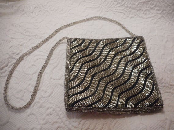 Clovis Ruffin for Genie Vintage Silver Sequined w… - image 1