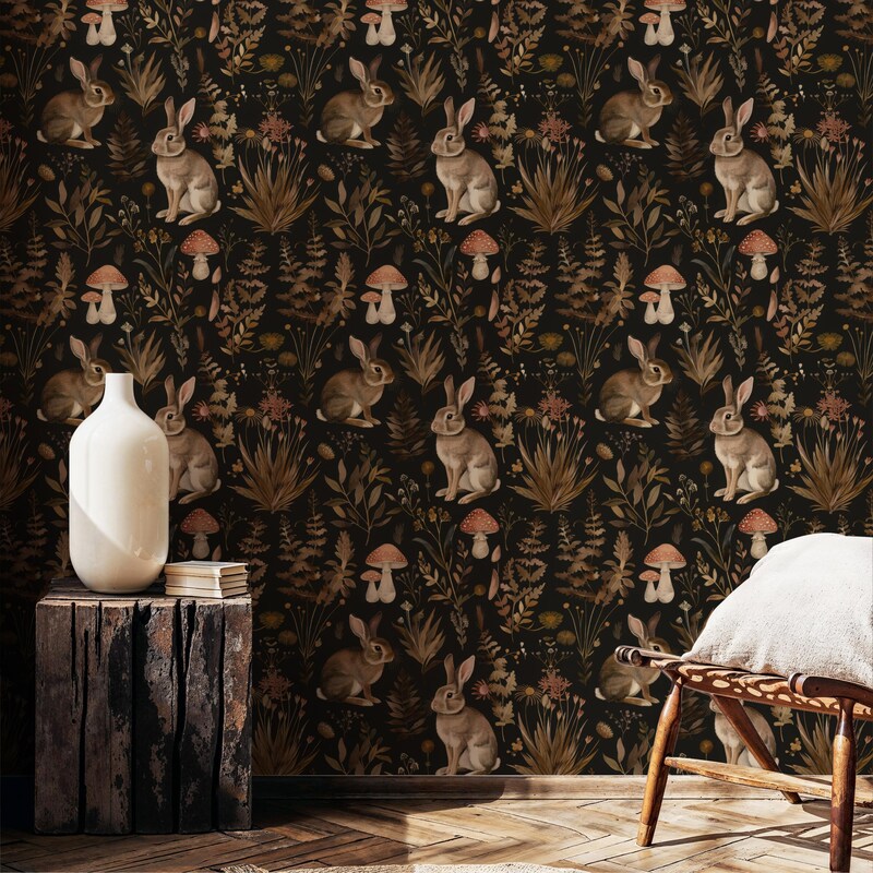 Rabbit Wallpaper - Etsy