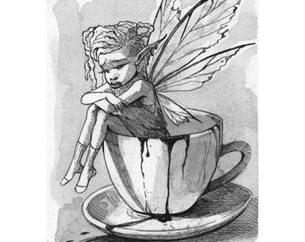 Taza de hada melancólica