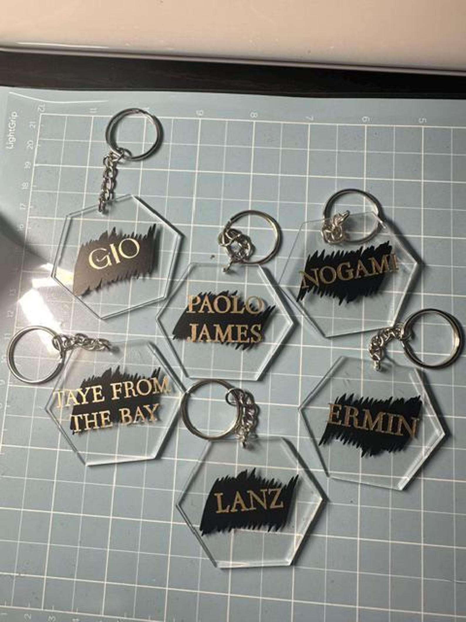 Personalized/customized Aesthetic Acrylic Keychains - Etsy