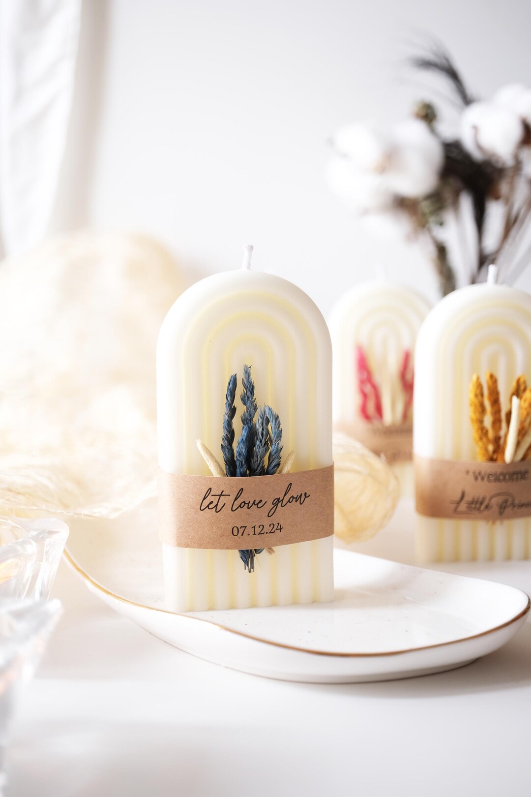 Custom Wedding Favors for Guests, Soy Wax Candle Favors, Wedding Shower ...