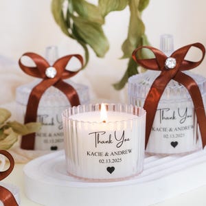 Personalized Wedding Candle Favors, Scented Candle Favors, Wedding Favors for Guests, Bridal Shower Favor, Bulk Wedding Favors, Favor Gifts