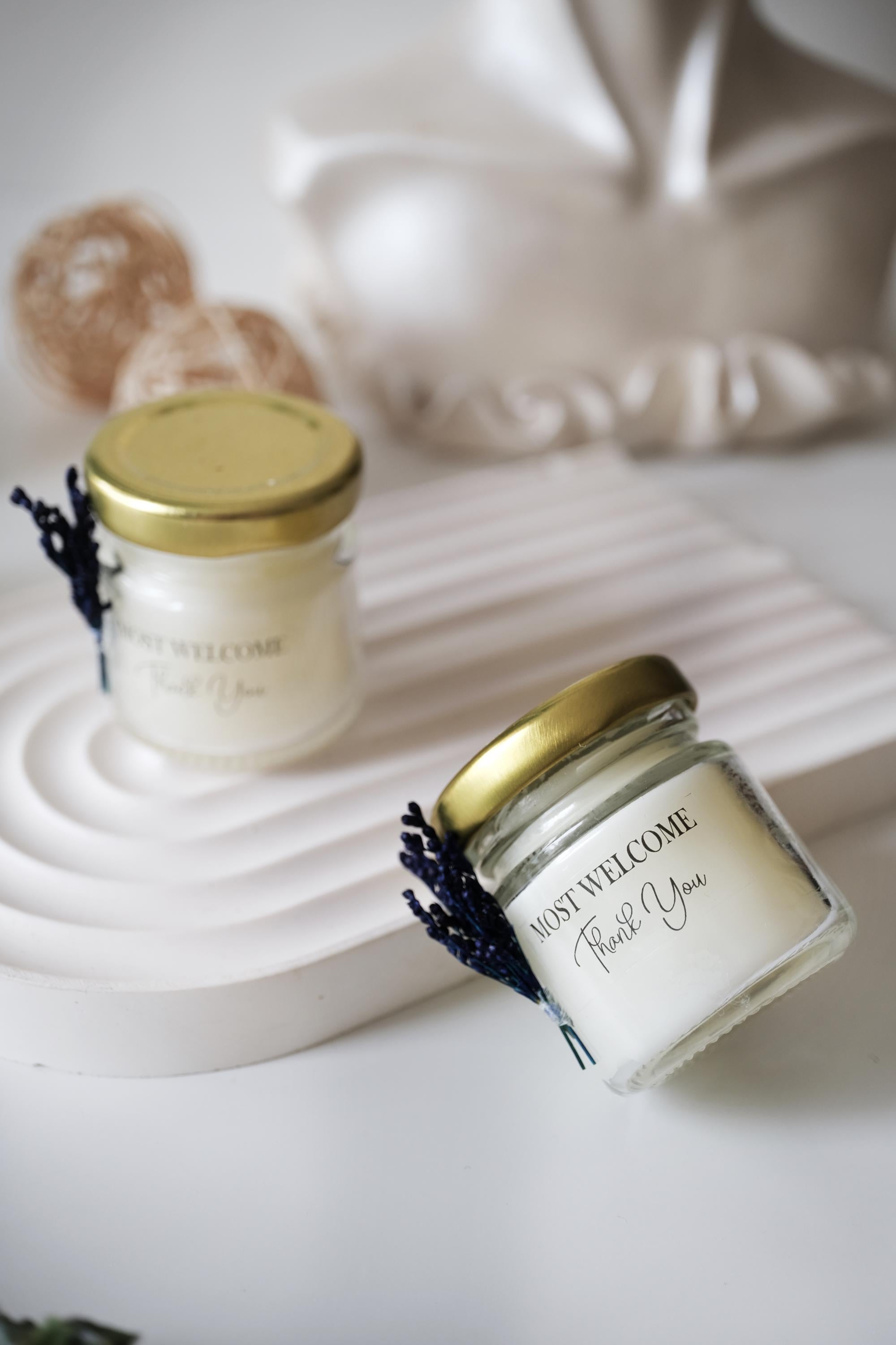 Personalized Soy Wax Candle Favors