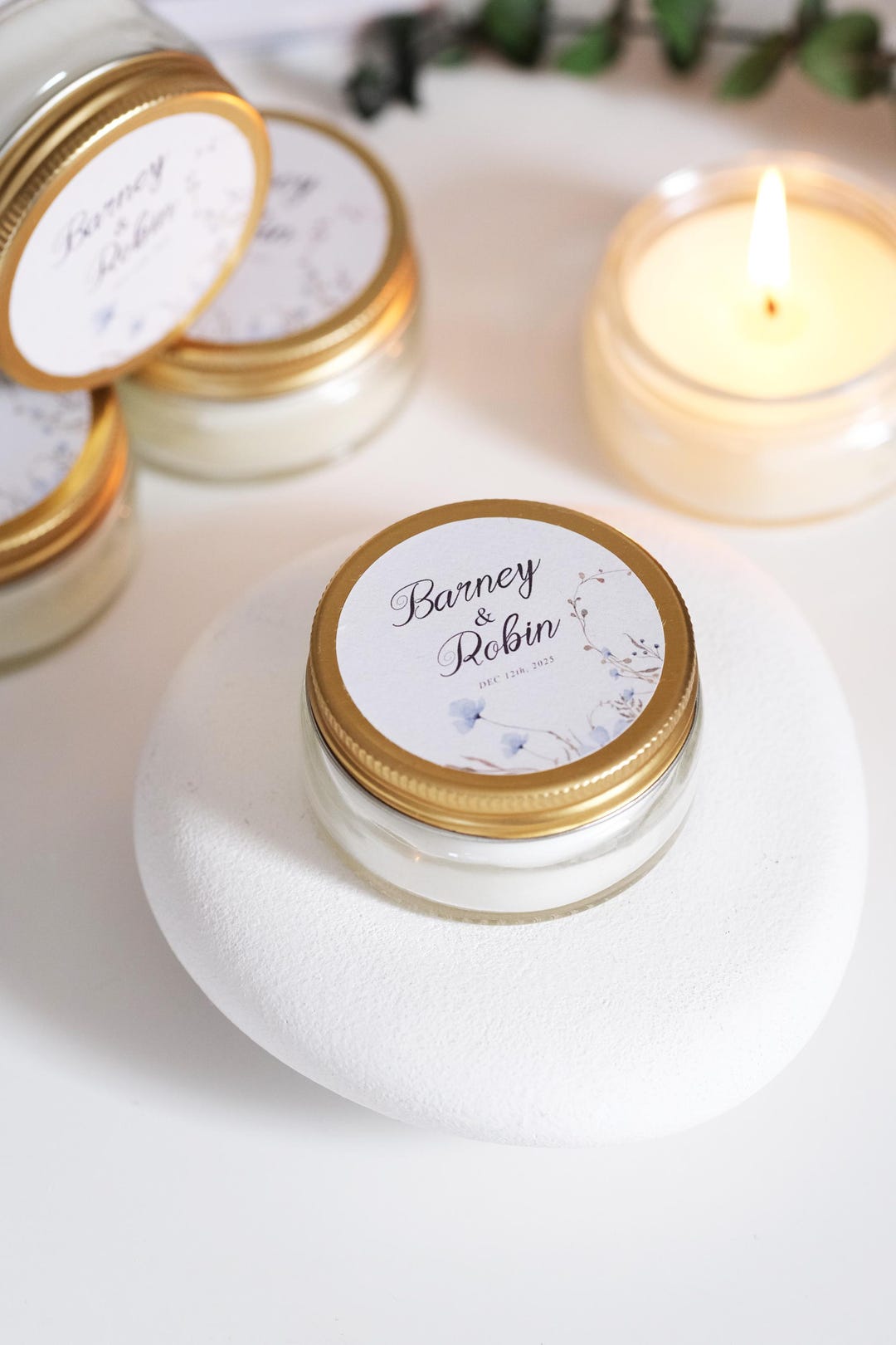 Scented Soy Wax Mini Candle Favors for Weddings: Bulk Tin Candle Part ...
