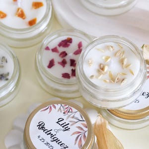 Bridal Shower Scented Candle Favors, Custom Wedding Guest Favors, Custom Candles Favors, Engagement Favors, Thank You Wedding Guest Gifts