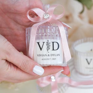 Wedding Shower Favor Custom Candles, Bridal Shower Party Favors, Bulk Candle Jar, Luxury Candle Favor for Wedding Guest, Bridal Shower Gifts