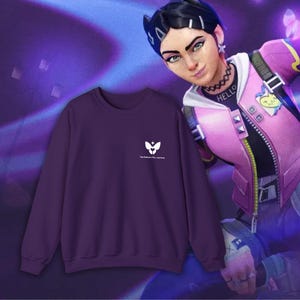 Clove Valorant Inspired Embroidered Crewneck | Gamer Style