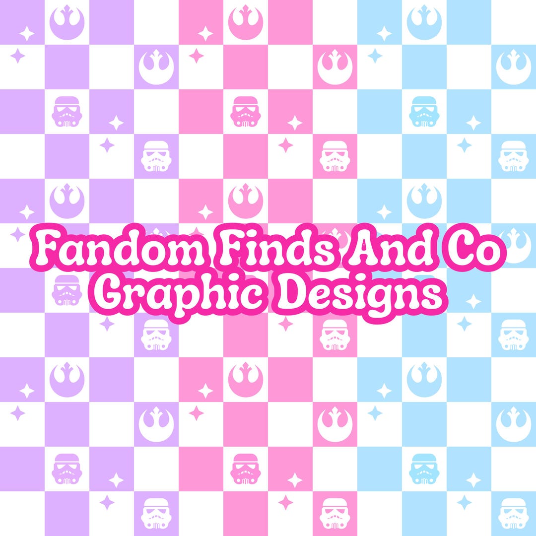 Girly Star Wars Checker Fabric Pattern: Galaxy Seamless File (digital ...