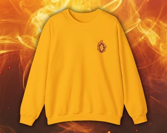 Rengoku Sword Guard Embroidered Crewneck | Demon Slayer Flame Hashira Crewneck | Anime Style