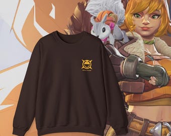 May include: A brown sweatshirt with a yellow logo on the front. The logo is a circle with a smiling face inside and the words "Circle of Friends" written below it.