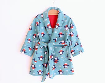 HUGSandCUDDLES Girl Boy Dressing gown pattern / Robe pattern Pdf sewing, Toddler Dressing gown / Robe 12 months up to 10 years