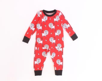 Patrón de costura de pijama POWER Nap para niña y niño en PDF, pijama ajustado, camiseta y leggings, pijama para niño pequeño, pijama para bebé, recién nacido hasta 10 años