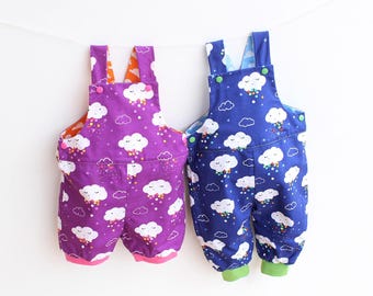 Pitter Romper Sewing Pattern: Baby & Toddler Overalls (Newborn to 6 Years) (PDF Pattern)